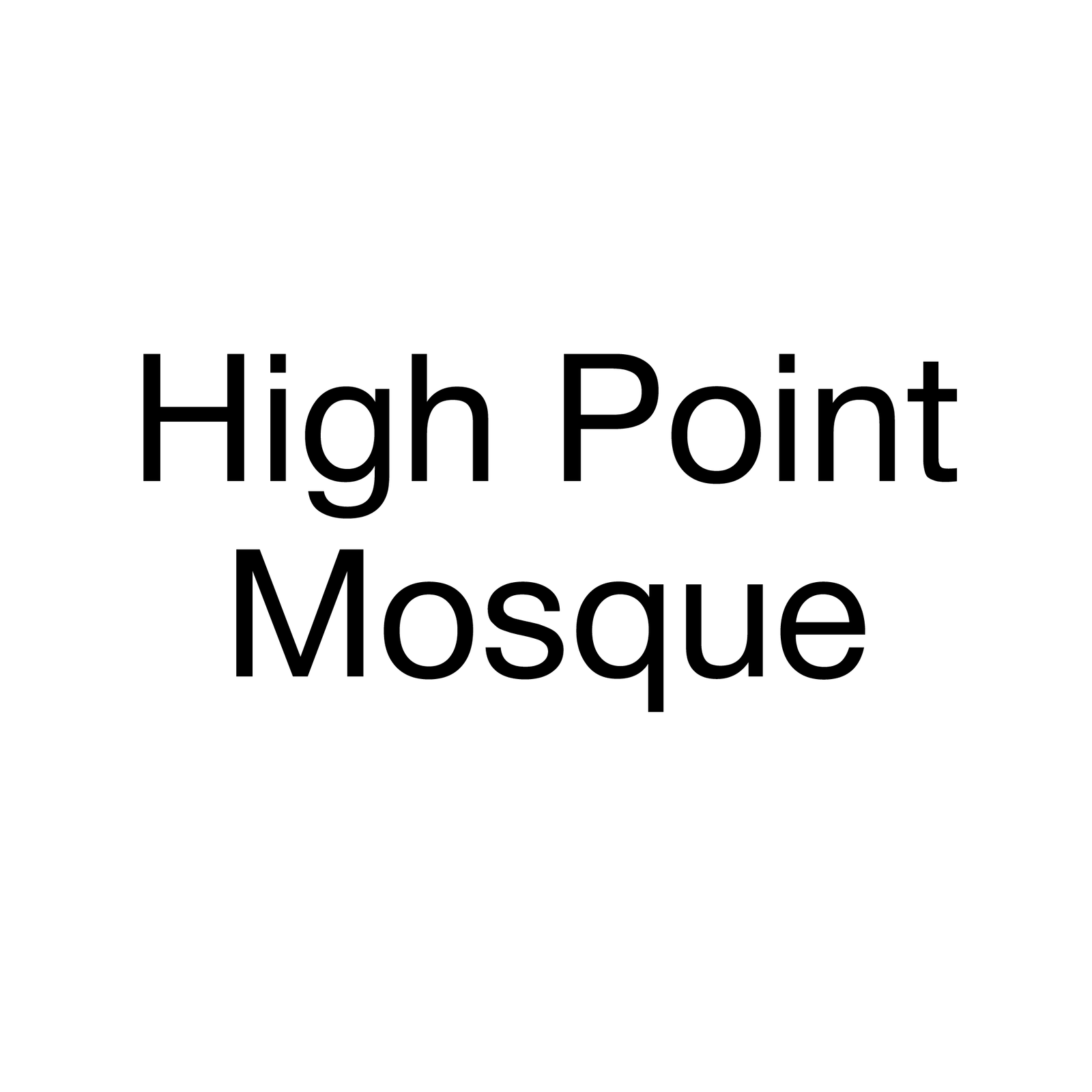 High Point Mosque Logo